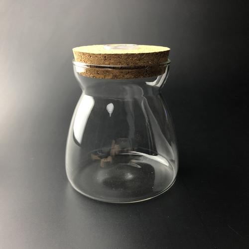 苔藓制作容器 diy玻璃瓶 微景观生态瓶 木塞梯形 小号a字形花瓶